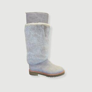 Loro Piana Fur Suede Boots